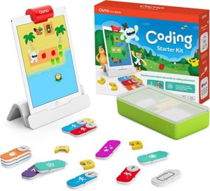 osmo coding starter kit box with all content displayed