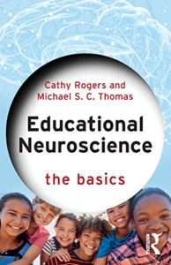 Front cover of the book "Educational Neuroscience: the basics". Showing children eager to learn