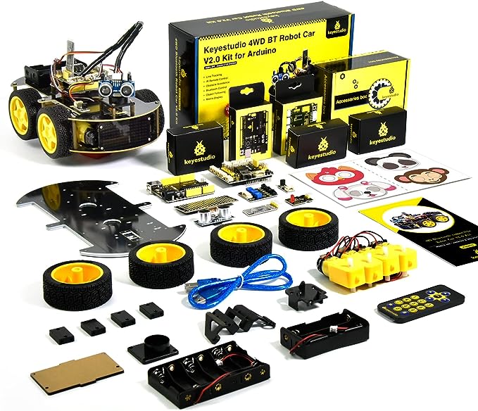 KEYESTUDIO smart car robot kit full product overview