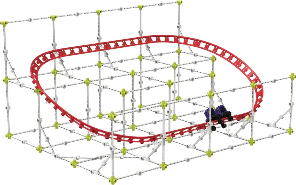 Loop construction from roller coaster engineering stem kit